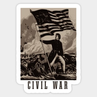 Civil war Sticker